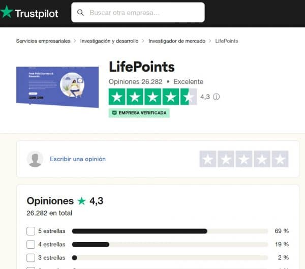 LifePoints opiniones